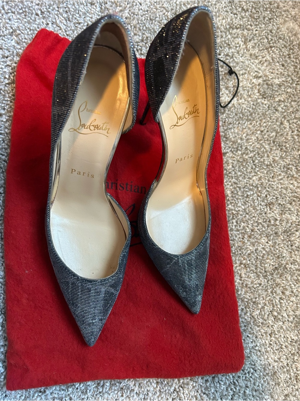 Elegant Christian Louboutin women's stiletto pumps